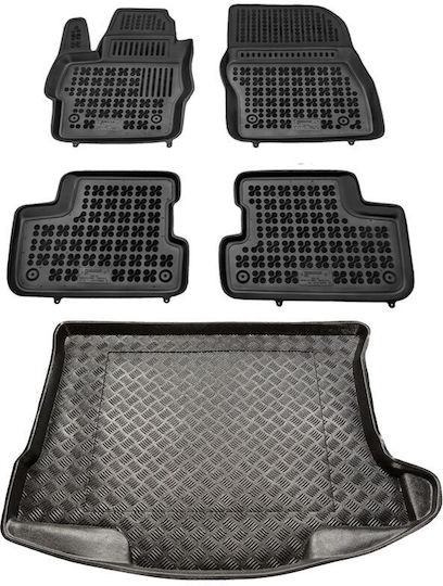 Rezaw Plast Set of Front and Rear Mats 5pcs for Mazda 3 2009 2013 Black