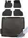 Rezaw Plast Set of Front and Rear Mats 5pcs for BMW X3 2007 2014 Black