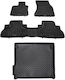 Rezaw Plast Set of Front and Rear Mats 4pcs for BMW X5 2015 2021 Black