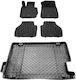 Rezaw Plast Set of Front and Rear Mats 5pcs for BMW X3 2010 2017 Black