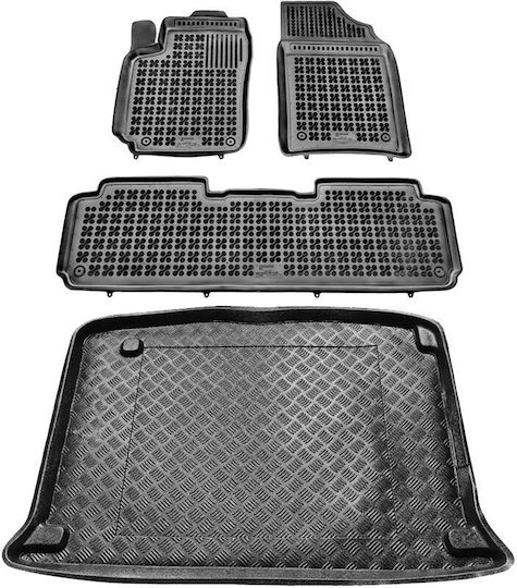 Rezaw Plast Σετ Μπροστινά και Πίσω Πατάκια 4τμχ για Citroen Xsara Picasso 2007 Μαύρα