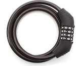 Tpster Bicycle Cable Lock with Combination Black