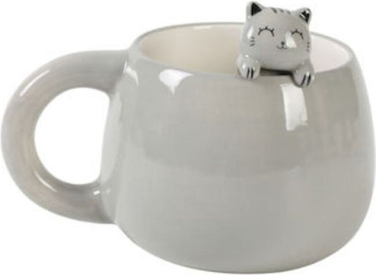 Total Gift Becher Keramik Gray 450ml