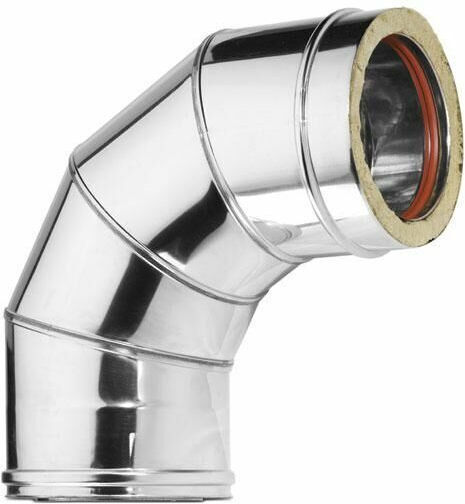 Inox Shell Σφιγκτήρας Καπνοδόχου Inox 200mm Ασημί