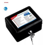 Cash Box with Lock Blue 225780