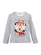 Kids Long-sleeved Grey Minnie Mouse Top HW1110