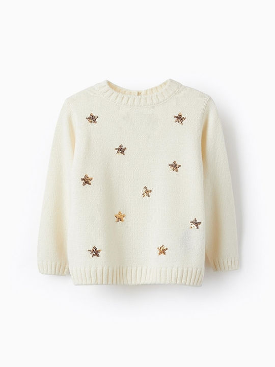 Zippy Kids Sweater Long Sleeve Ecru