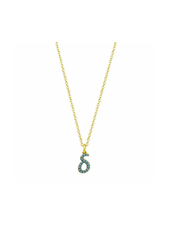 Amor Amor Necklace Monogram from Gold Plated Silver