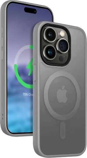 Crong Hybrid Back Cover Πλαστικό Γκρι (iPhone 15 Pro Max)