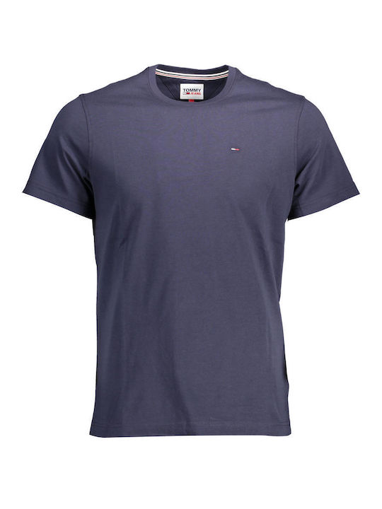 Tommy Hilfiger Ανδρικό T-shirt Κοντομάνικο Μπλε.