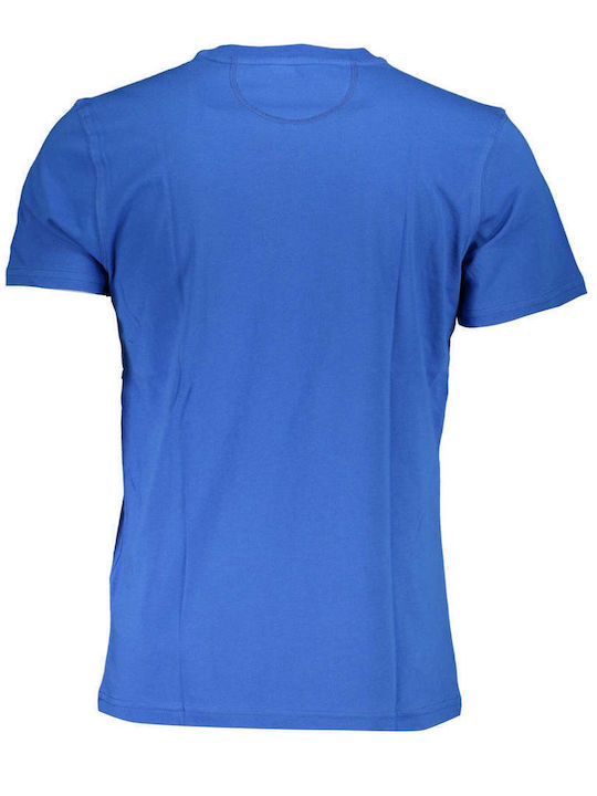 La Martina T-shirt Bărbătesc cu Mânecă Scurtă BLUE