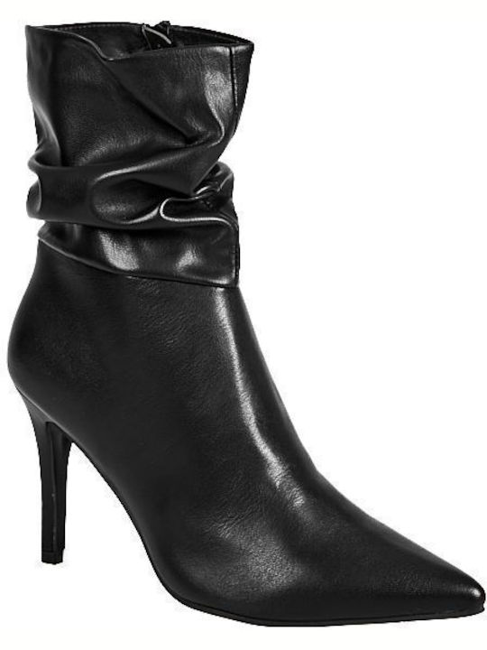 Elenross Women's High Heel Ankle Boots Black