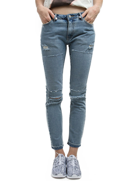 Common Γυναικείο Jean Παντελόνι με Σκισίματα σε Boyfriend Εφαρμογή