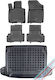 Rezaw Plast Car Mats Trunk 5 Pieces for Mercedes-Benz V Kia Sportage 2021 Black