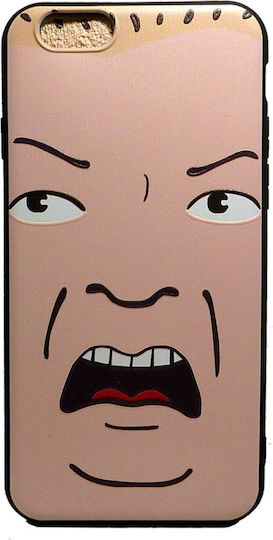 Design Angry Face Back Cover Silicone (Galaxy A6 2018)