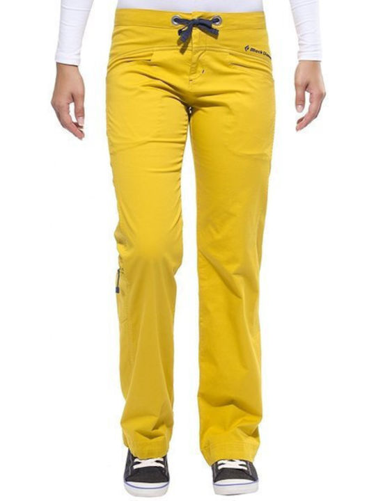 Black Diamond Credo Women's Climbing Long Trousers Yellow