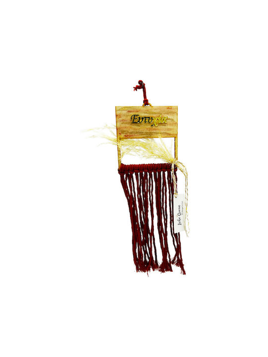 LiebeQueen Suspendata Amulet Portocaliu din Lemn 1buc
