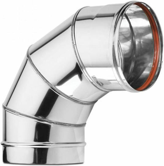 Inox Shell Cleme de Coș de Fum Inox 250mm Argintiu