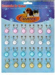 Pet Camelot Метален Бял Кучешки Bell (Различни Дизайни)