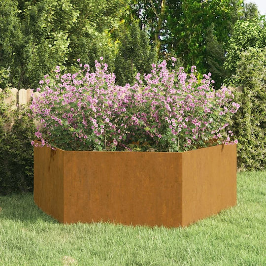 vidaXL Кутия за саксии Метал Scur. 138x120x45см.