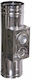 Technometal Schornsteinpfeife Rauchrohr Inox 300mm Silber