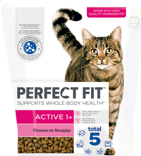 Perfect Fit Active 1+ Hrană Uscată pentru Pisici cu Vițel 0.75kg