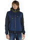 Devergo Herren Winter Jacke Lässig Μπλε