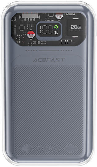 Acefast Sparkling Series Power Bank 20000mAh 30W Γκρι