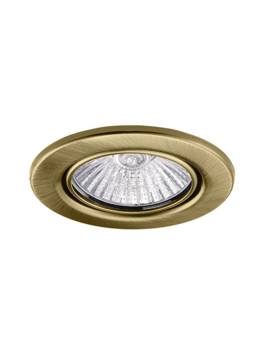 Zext Single Spot with Socket GU10 in Bronze Color