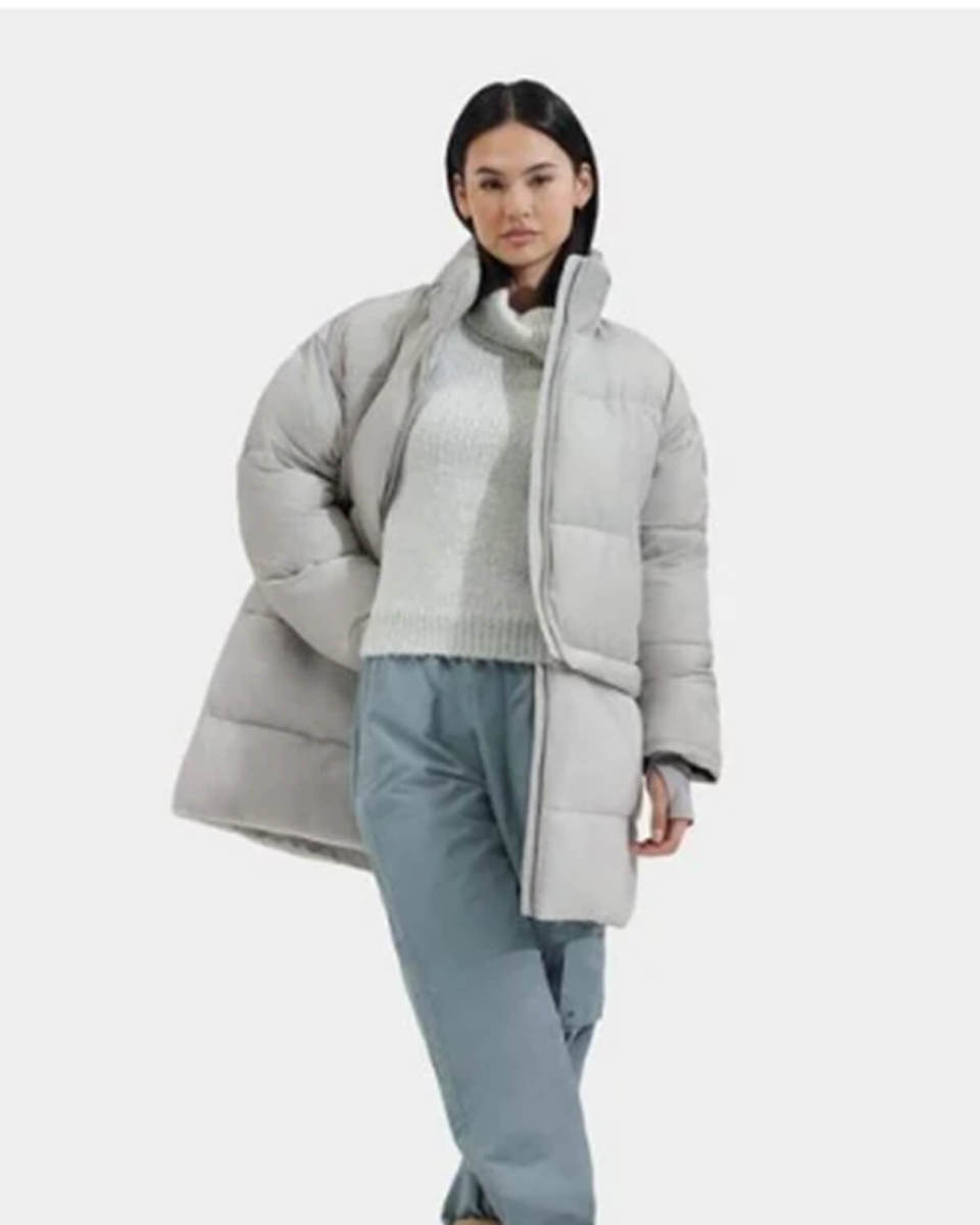 Womens long puffer jacket australia on sale