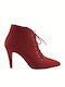 Stefania Women's Suede Boots Red