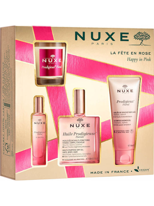 Nuxe Prodigieux Floral Hautpflegeset für Feuchtigkeitsspendend 4Stück
