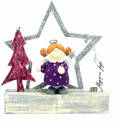 LiebeQueen Fairy Tabletop Lucky Charm Star Purple Ceramic 1pcs