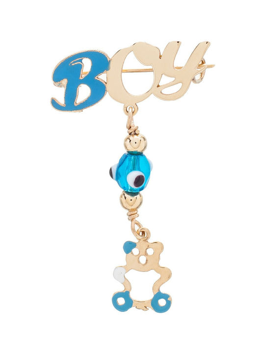 Vitopoulos Child Safety Pin made of Gold 14K