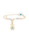 Vitopoulos Child Safety Pin made of Gold 9K