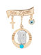 Vitopoulos Child Safety Pin made of Gold 14K