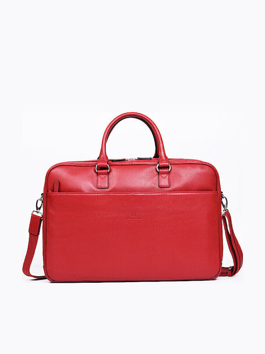 Leder Herrentasche Geldbörse Rot