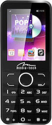 Media-Tech 2Phone Dual SIM Κινητό με Κουμπιά Μαύρο