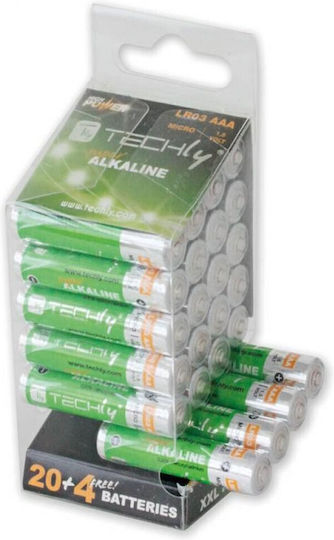 Techly Алкални Батерии AAA 1.5V 24бр IBT-KAL-LR03-B24T
