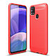 Mad Mask Brushed TPU Carbon Back Cover Σιλικόνης Κόκκινο (Galaxy M31)