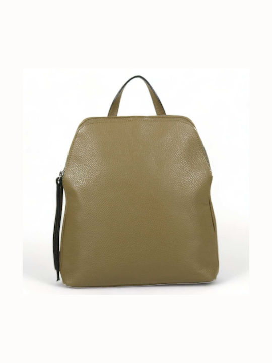 Passaggio Leather Leather Women's Bag Backpack Khaki