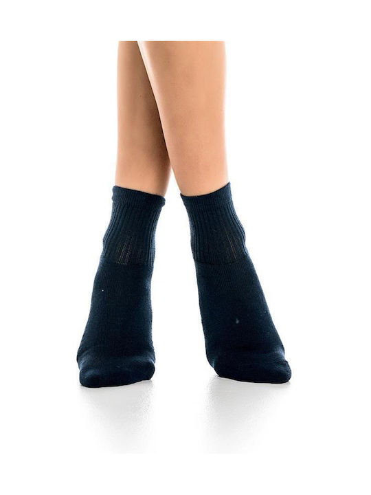 Inizio Damen Einfarbige Socken BLUE 1Pack