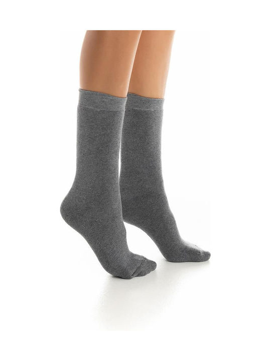 Inizio Women's Solid Color Socks GRI