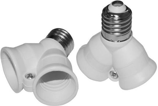 Orno Socket Extension for Socket E27 in White color Set 1pcs