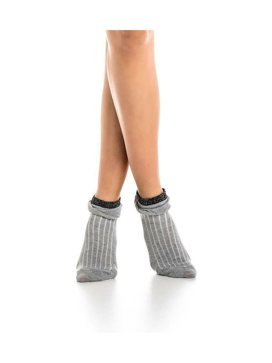 Inizio Damen Socken Grey/Silver 1Pack