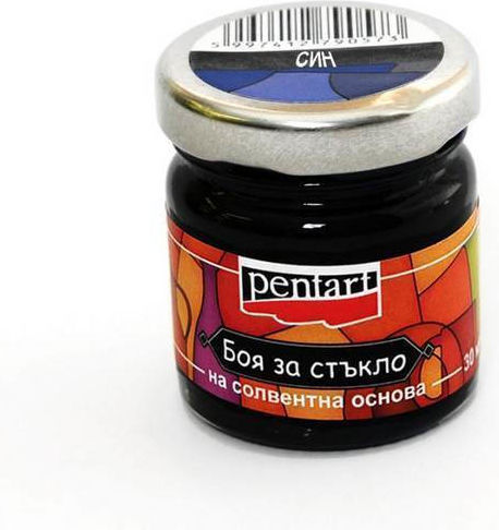 Pentart Специална боя за ръчна изработка Син за Стъкло 30мл