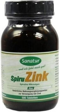 Sanatur Spiru Zink 400mg 100 ταμπλέτες