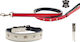 Ferribiella Dog Leash/Lead Leather in Gray color 39cm
