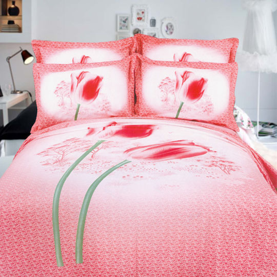Palatex Sheet Sets Queen 230x260cm. Panel 325 Pink 4pcs