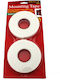 Self-Adhesive Foam Double-Sided Tape White 16mm 2pcs
